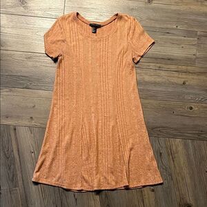 Forever 21 Rust Ribbed Mini Dress